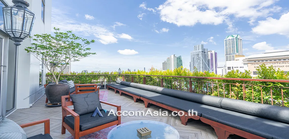  4 br Apartment for rent and sale in Silom ,Bangkok BTS Surasak at A Unique design and Terrace 1414302