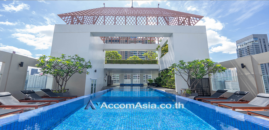  4 br Apartment For Rent in Silom ,Bangkok BTS Surasak at A Unique design and Terrace AA12248