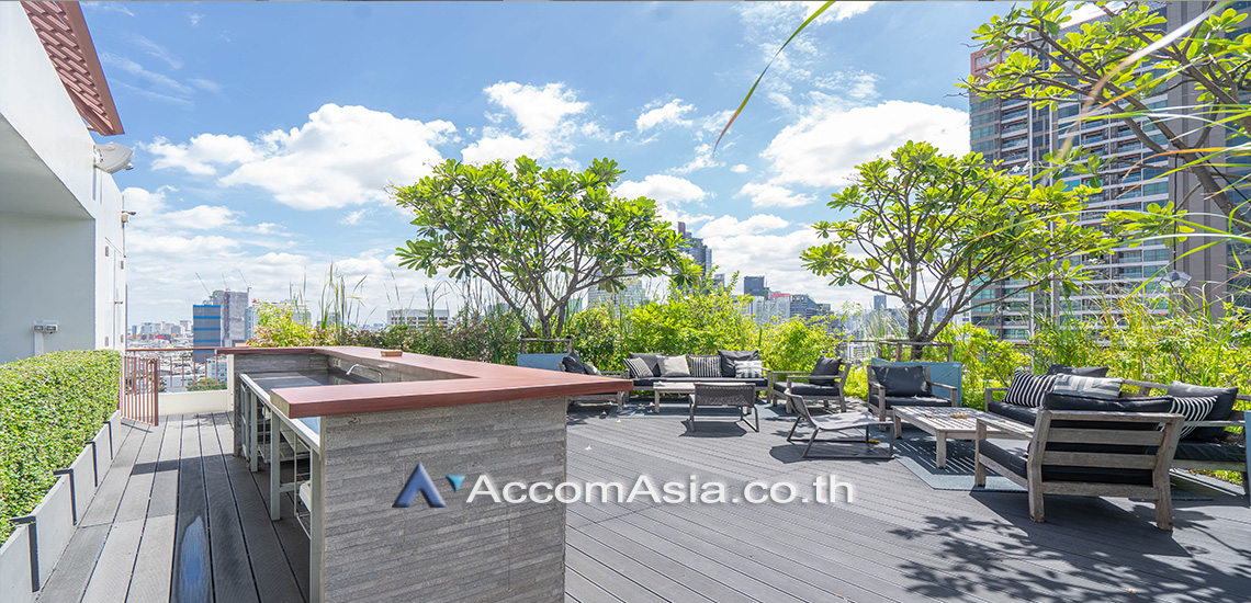  4 br Apartment For Rent in Silom ,Bangkok BTS Surasak at A Unique design and Terrace 10316