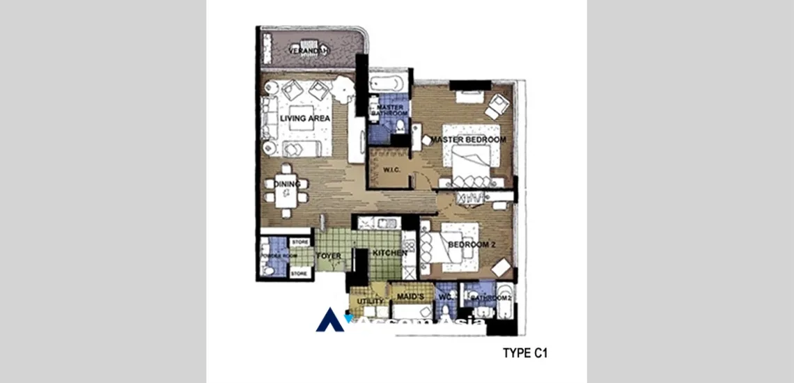  2 br Condominium for rent and sale in Ploenchit ,Bangkok BTS Chitlom at The Park Chidlom 1513819