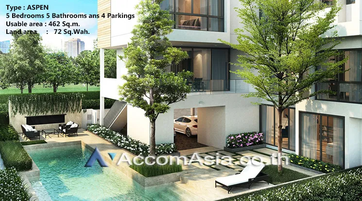  4 br House For Rent in Ratchadaphisek ,Bangkok MRT Thailand Cultural Center at Parc Priva Ratchadapisek AA33397