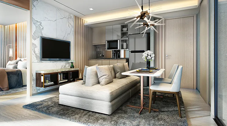  2 br Condominium For Rent in Sukhumvit ,Bangkok MRT Sukhumvit - BTS Asok at Walden Asoke AA33275