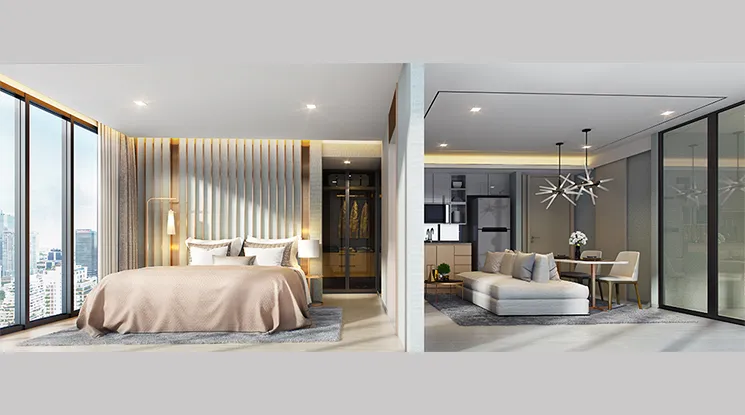 2 br Condominium For Rent in Sukhumvit ,Bangkok MRT Sukhumvit - BTS Asok at Walden Asoke AA33275