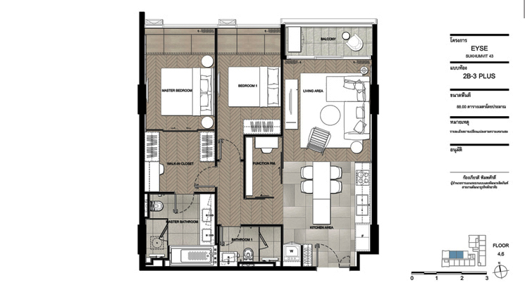  2 br Condominium For Sale in Sukhumvit ,Bangkok BTS Phrom Phong at Eyse Sukhumvit 43 AA23643