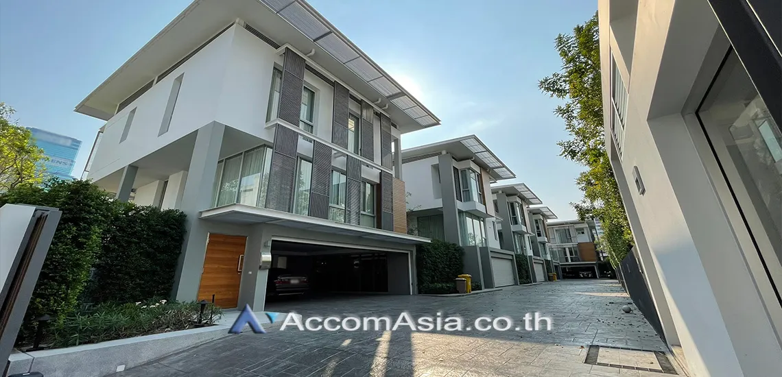  2 br House For Rent in Ratchadaphisek ,Bangkok MRT Phetchaburi at Modern Executive Houses Compound AA31002
