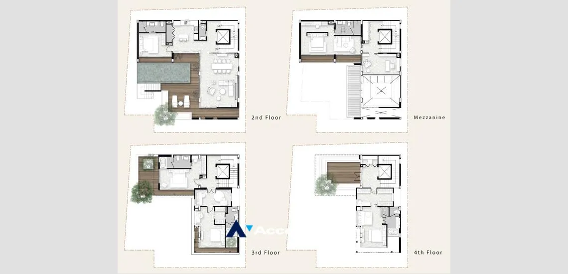  4 br House for rent and sale in Sathorn ,Bangkok BTS Sala Daeng - MRT Khlong Toei at Anina Villa Sathorn-Yenakart AA40525