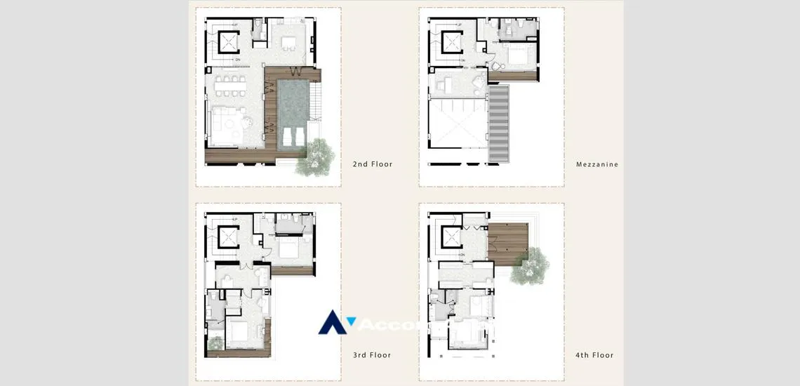  4 br House For Sale in Sathorn ,Bangkok MRT Khlong Toei - BTS Sala Daeng at Anina Villa Sathorn-Yenakart AA35546