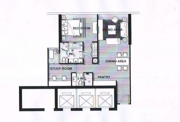 unit 1 Bedroom  Condominium For Sale in Sukhumvit, Bangkok  near BTS Nana (1511935)