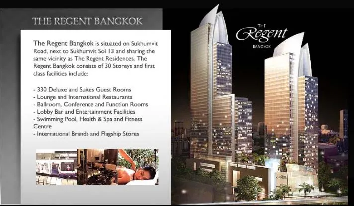 The Regent Residence Condominium  2 Bedroom for Sale BTS Nana in Sukhumvit Bangkok