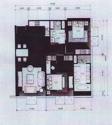 unit 2 Bedrooms  Condominium For Sale in Sukhumvit, Bangkok  near BTS Nana (1511936)