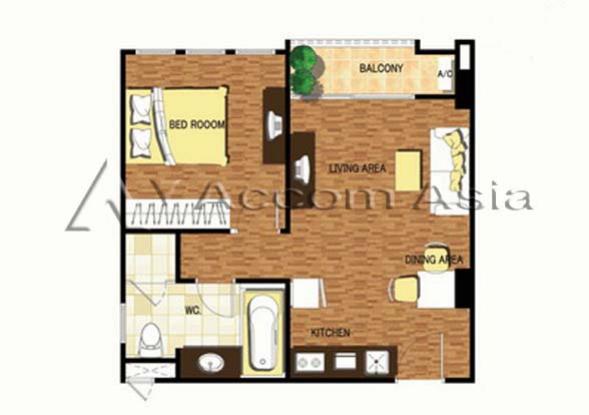 6  1 br Condominium For Rent in Sukhumvit ,Bangkok BTS Phrom Phong at The Amethyst 1514831