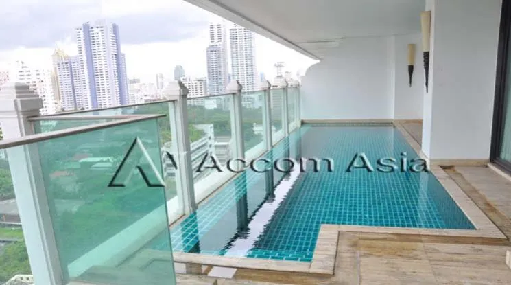 Huge Terrace, Private Swimming Pool, Duplex Condo, Penthouse |  Le Raffine Sukhumvit 39 Condominium  2 Bedroom for Rent BTS Phrom Phong in Sukhumvit Bangkok