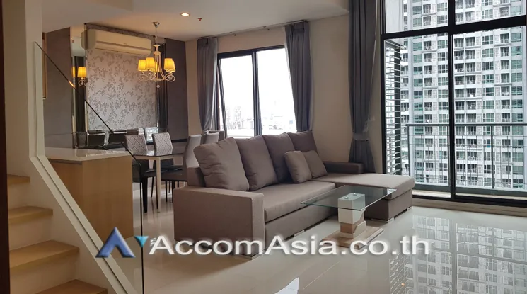 Duplex Condo |  Villa Asoke Condominium  1 Bedroom for Rent MRT Phetchaburi in Phaholyothin Bangkok
