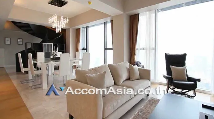 Duplex Condo |  The Met Sathorn Condominium  4 Bedroom for Rent MRT Lumphini in Sathorn Bangkok