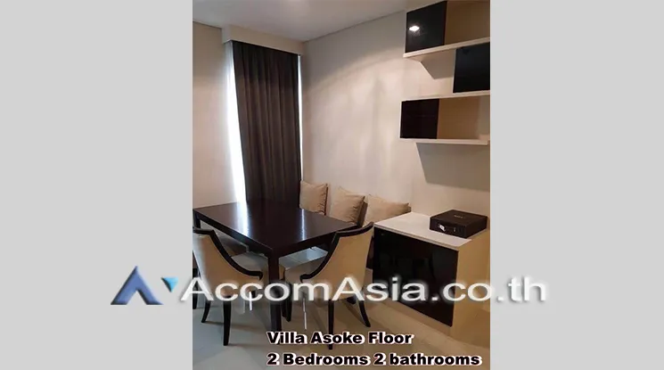 4  2 br Condominium For Rent in Phaholyothin ,Bangkok ARL Makkasan - MRT Phetchaburi at Villa Asoke AA21162