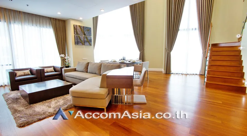Double High Ceiling, Duplex Condo |  Bright Sukhumvit 24 Condominium  3 Bedroom for Rent BTS Phrom Phong in Sukhumvit Bangkok