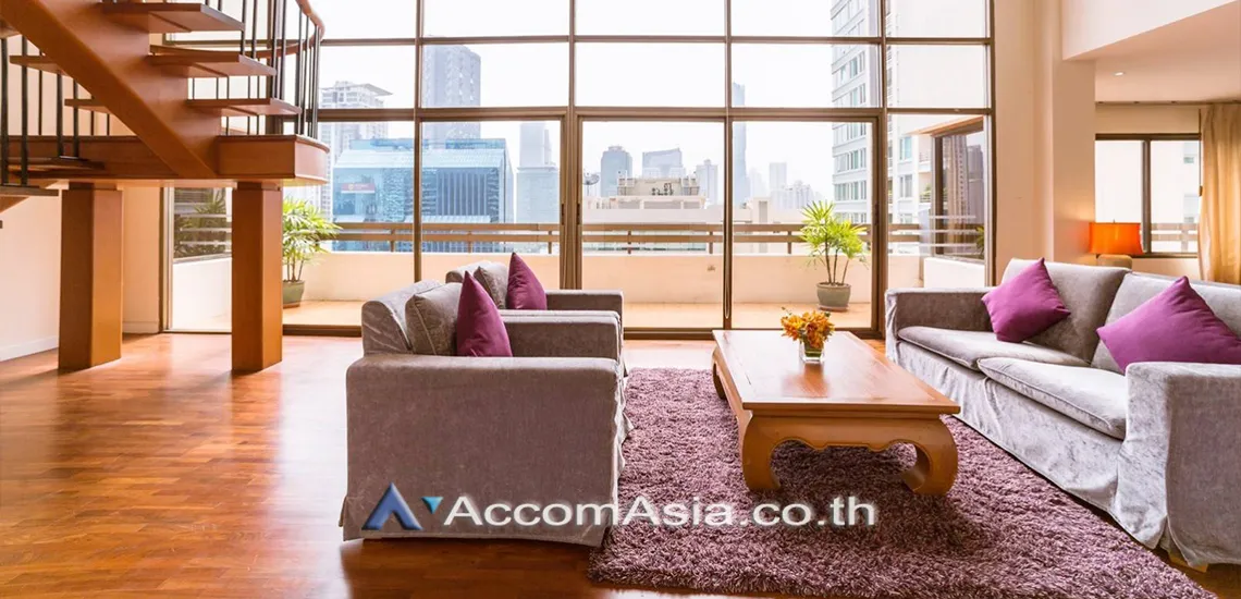 unitDuplex Condo, Penthouse |  3 Bedrooms  Apartment For Rent in Silom, Bangkok  near BTS Sala Daeng - MRT Silom (AA30732)