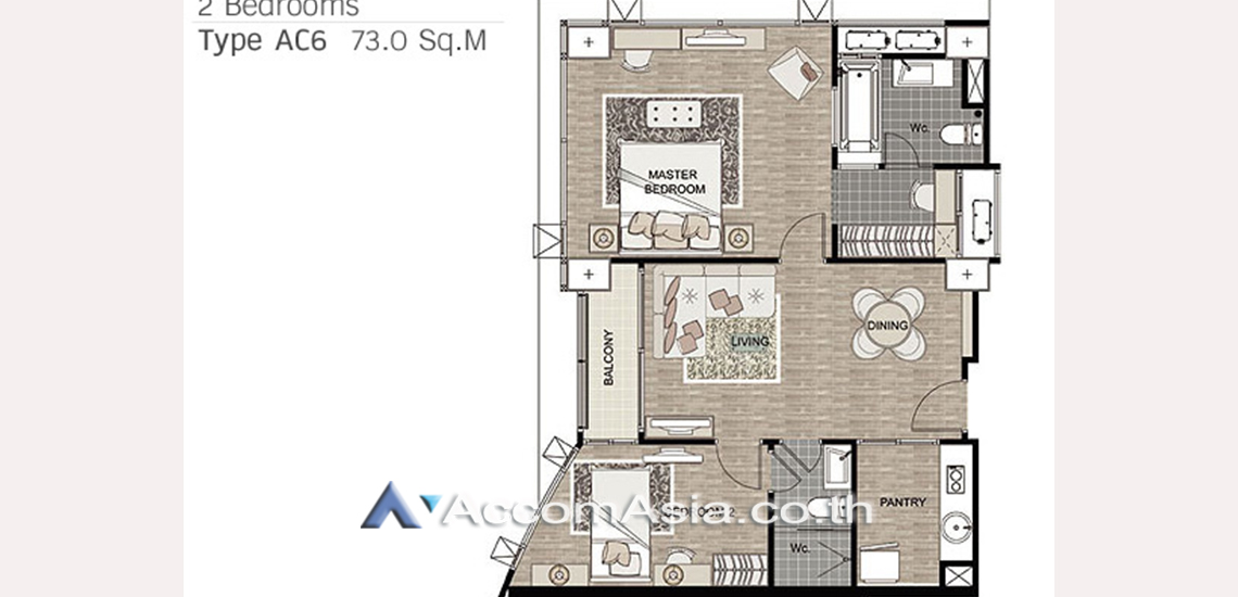 9  2 br Condominium For Rent in Ratchadaphisek ,Bangkok MRT Ratchadaphisek at Rhythm Ratchada Huaykwang AA31296