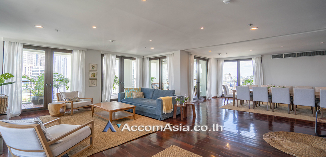 5  4 br Apartment for rent and sale in Silom ,Bangkok BTS Surasak at A Unique design and Terrace AA31349