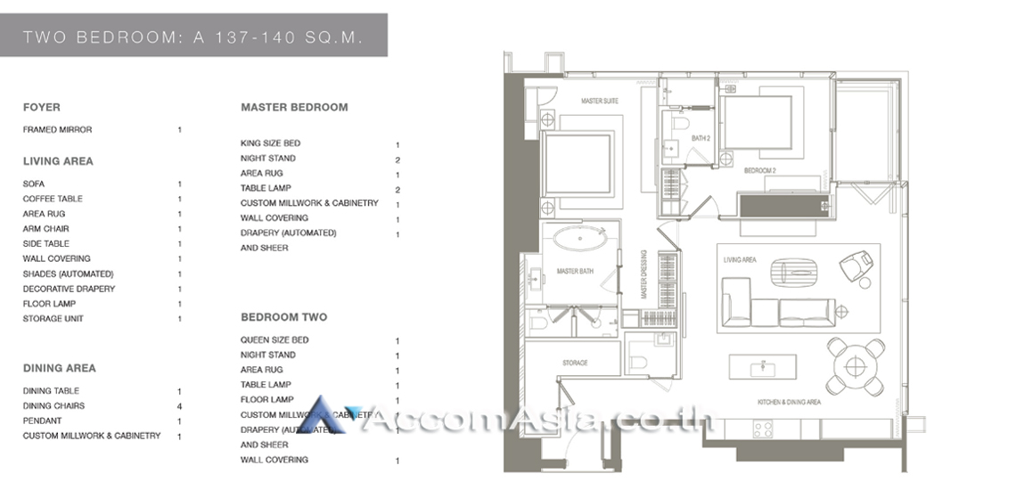 12  2 br Condominium For Sale in Sathorn ,Bangkok BTS Saphan Taksin at Four Seasons Private Residences AA31721