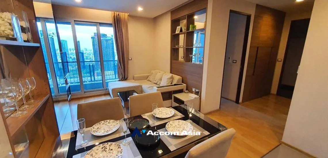 unit 2 Bedrooms  Condominium For Rent in New Phetchaburi, Bangkok  near MRT Phetchaburi - ARL Makkasan (AA32279)