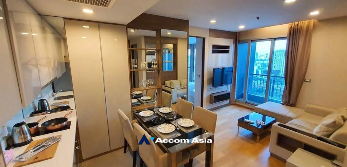  1  2 br Condominium For Rent in New Phetchaburi ,Bangkok MRT Phetchaburi - ARL Makkasan at The Address Asoke AA32279