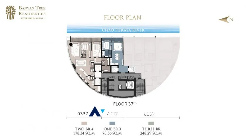 26  3 br Condominium For Sale in Charoen Nakhon ,Bangkok BTS Krung Thon Buri at Banyan Tree Residences Riverside AA32487