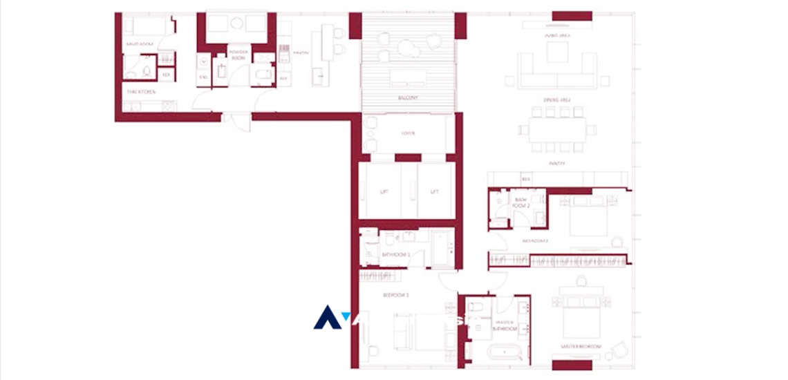 10  3 br Condominium For Sale in Sukhumvit ,Bangkok BTS Thong Lo at The Monument Thong Lo AA34677