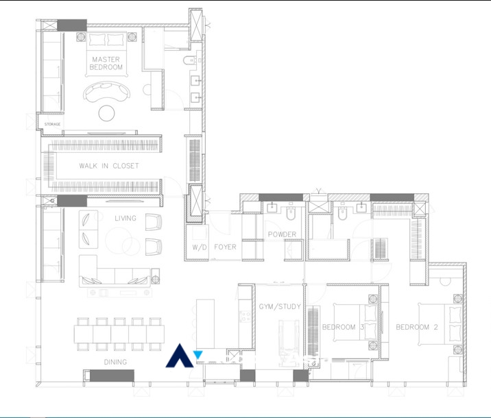 23  3 br Condominium For Sale in Sukhumvit ,Bangkok BTS Thong Lo at The Strand Thonglor AA34684