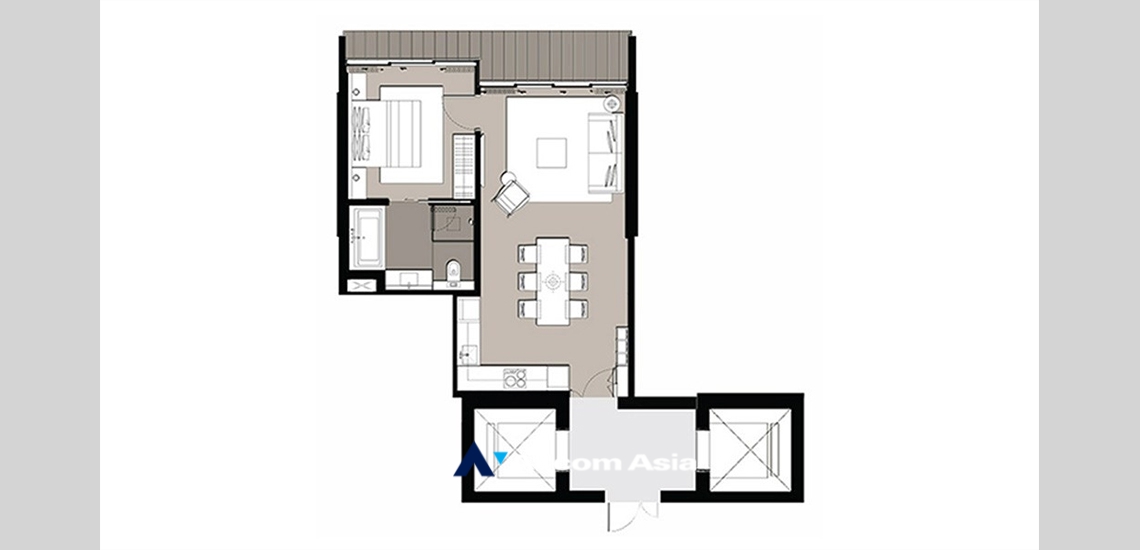 4  1 br Condominium For Sale in Charoen Nakhon ,Bangkok BTS Krung Thon Buri at Banyan Tree Residences Riverside AA35037