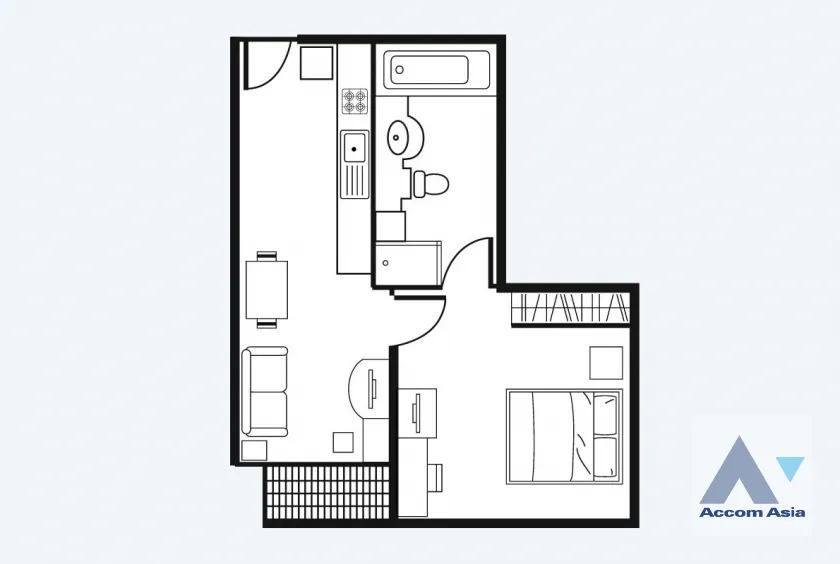 10  1 br Apartment For Rent in Sukhumvit ,Bangkok BTS Asok - MRT Sukhumvit at Perfect for living of family AA37170