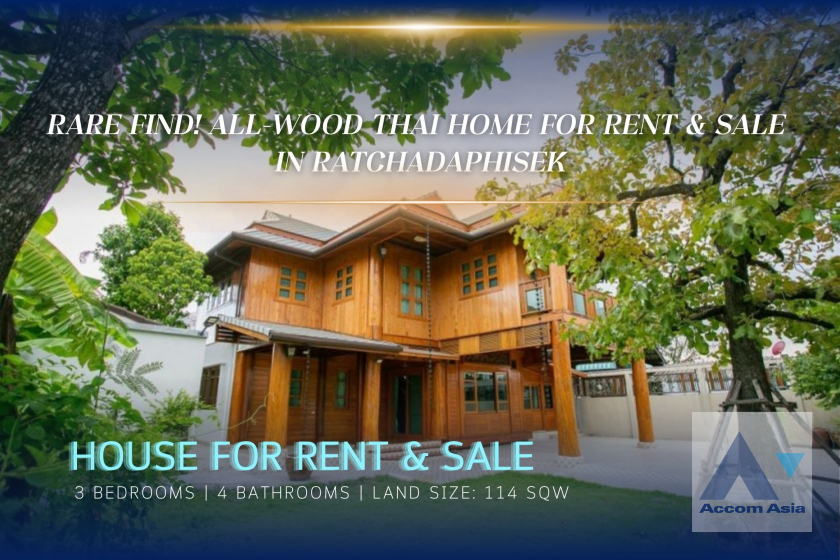 House For Rent & Sale in Ratchadaphisek, Bangkok Code AA37285