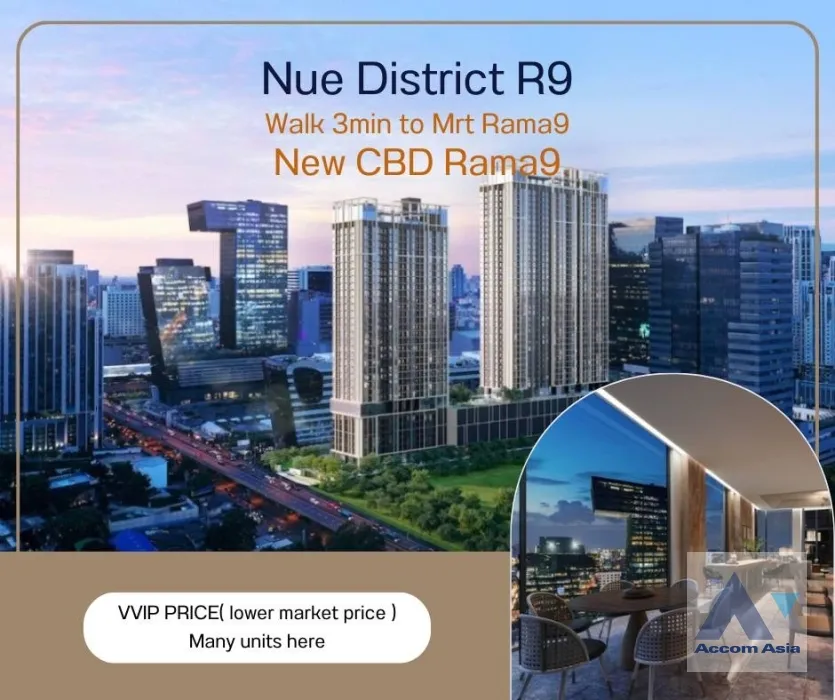  2  2 br Condominium For Sale in Ratchadaphisek ,Bangkok  at Nue District R9 AA38813