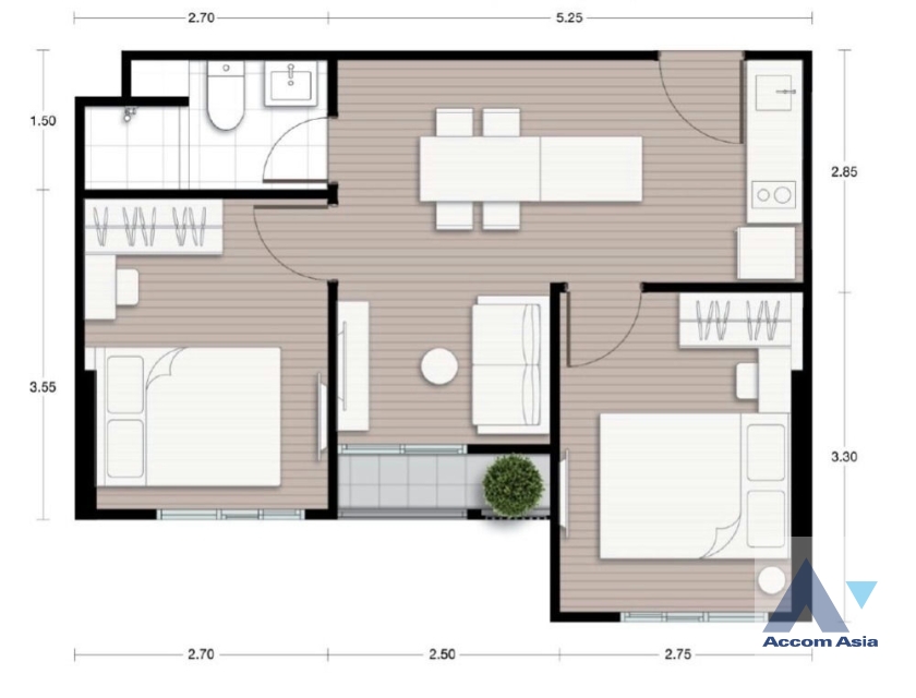  1  2 br Condominium For Sale in Ratchadaphisek ,Bangkok  at Nue District R9 AA38814