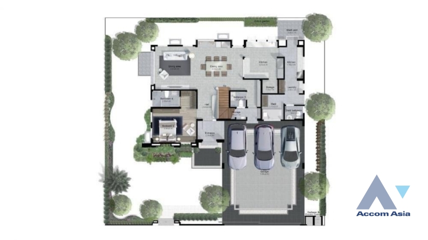 48  4 br House for rent and sale in Latkrabang ,Bangkok ARL Ban Thap Chang at Nantawan Rama 9 New Krungthepkreetha AA38862