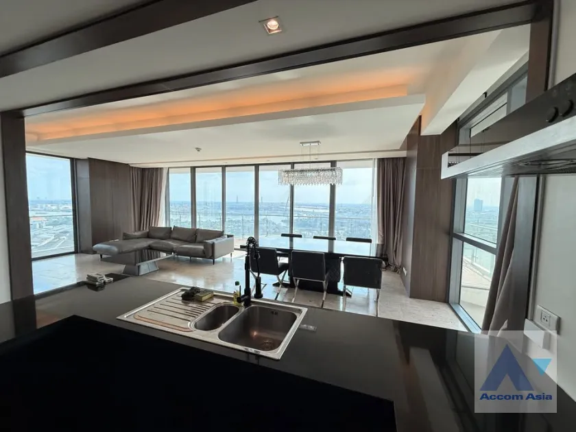 unitFully Furnished, Newly renovated, Riverside / River View, Big Balcony |  3 Bedrooms  Condominium For Sale in Rama 3, Bangkok  near BRT Wat Dan (AA41364)