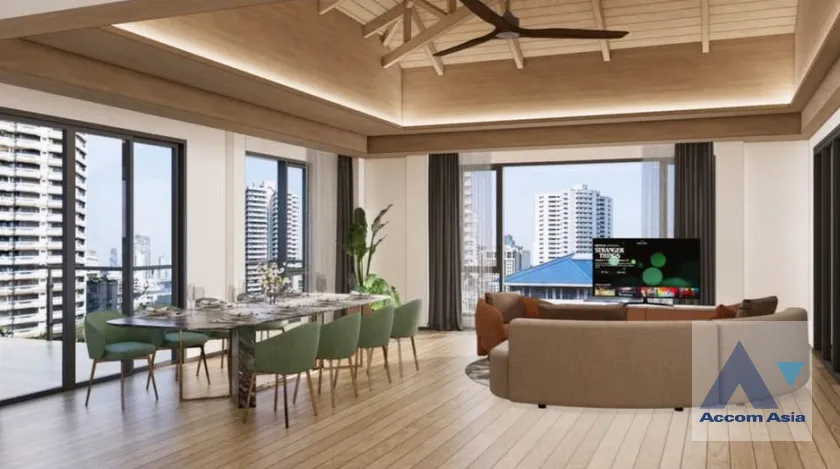 Duplex Condo, Penthouse, Pet friendly apartment for rent in Sukhumvit at Luxury Brand New Low-Rise Apartment, near BTS, Bangkok Code AA42102