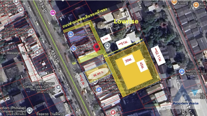 4  Land For Sale in Sukhumvit ,Bangkok BTS Punnawithi AA46039