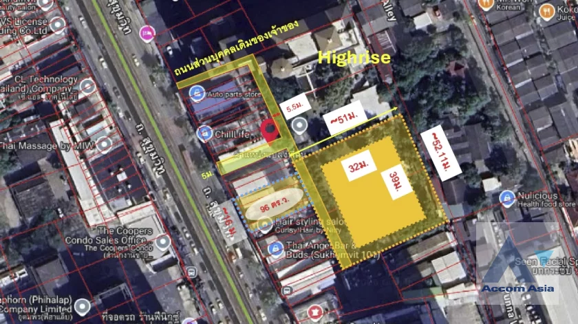 5  Land For Sale in Sukhumvit ,Bangkok BTS Punnawithi AA46039