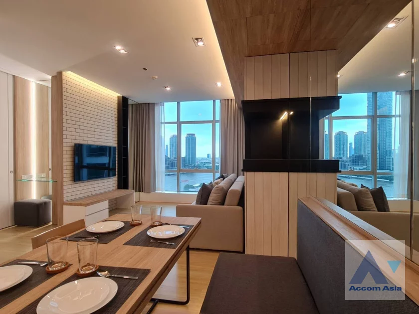  2  1 br Condominium For Rent in Charoen Nakhon ,Bangkok BTS Krung Thon Buri at Baan Sathorn Chaophraya AA46392