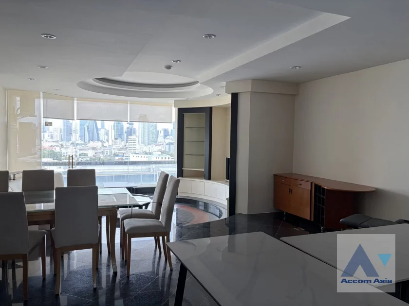 unitRiverside / River View |  3 Bedrooms  Condominium For Rent in Charoen Nakhon, Bangkok  near BTS Krung Thon Buri (AA46887)